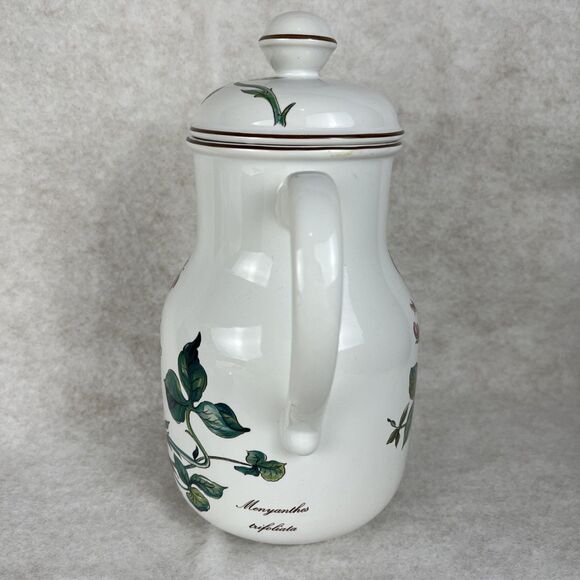 VTG Villeroy & Boch Botanica Tea Pot Pitcher Floral Porcelain 9 1/2” Depuis 1748 - Picture 3 of 10